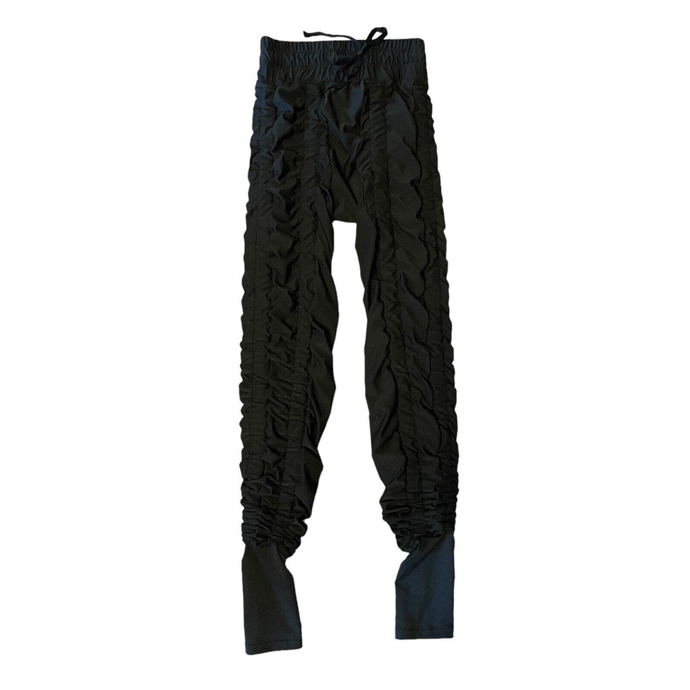 Agogie +20 Wearable Resistance Black Ruched Training Leggings Pants Size Small